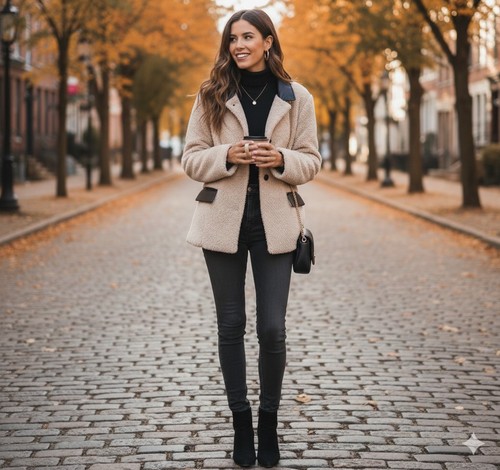 Blazer pelliccia sintetica - in,