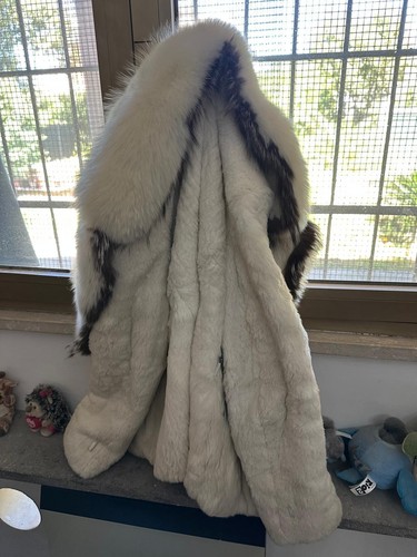 Pelliccia vintage bianca vera - pelliccia,