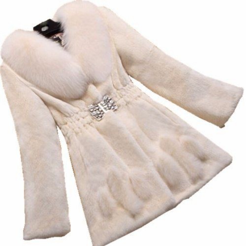 Donna pelliccia finta midi - pelliccia,