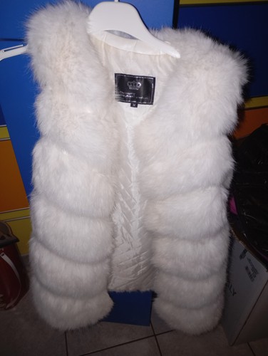 Gilet donna pelliccia bianco - , m