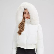 Piumino Corto Donna Bianco