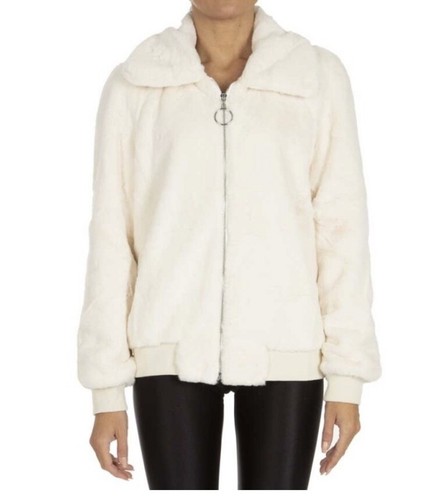 Eco pelliccia collo alto con - pelliccia,